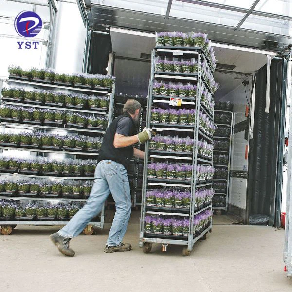 Vogn til at transportere blomster